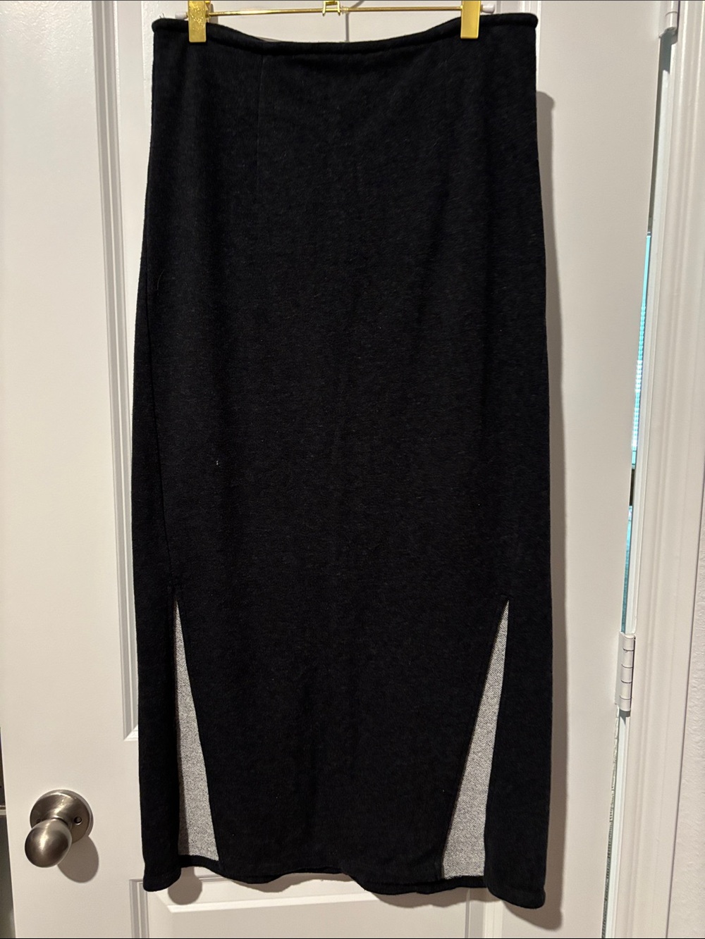 Free People Black Maxi Skirt